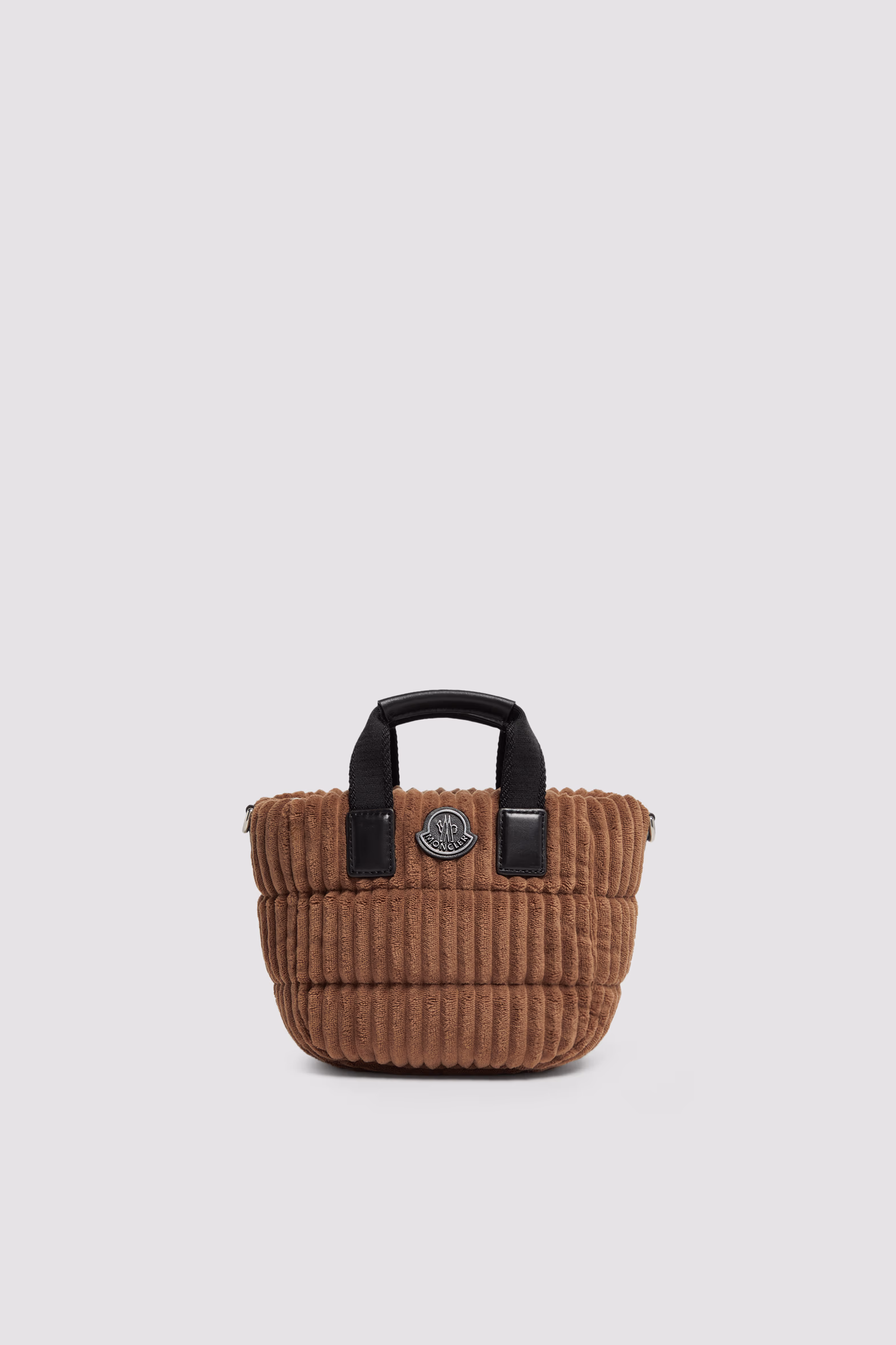 Caradoc Corduroy Mini Tote Bag Women Brown Moncler 0
